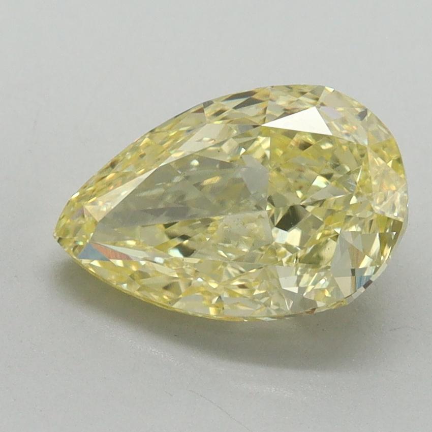 2.06 Ct. Fancy Vivid Yellow Pear Lab Grown Diamond