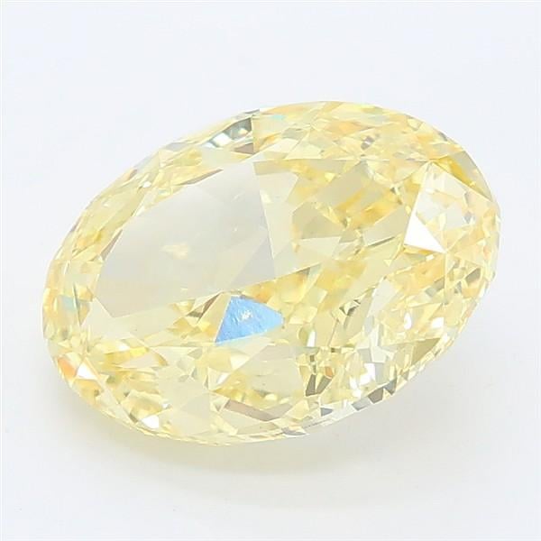 2.84 Ct. Fancy Intense Yellow Oval Lab Grown Diamond