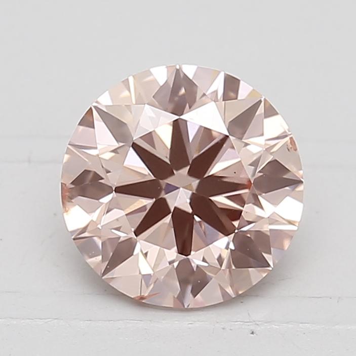 1.61 Ct. Fancy Intense Pink Round Lab Created Diamond