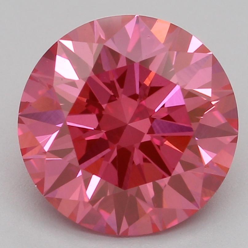2.09 Ct. Fancy Vivid Pink Round Lab Grown Diamond