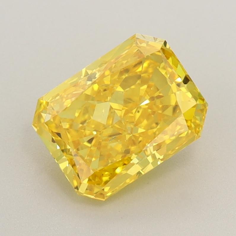 1.25 Ct. Fancy Vivid  Yellow Radiant Lab Grown Diamond