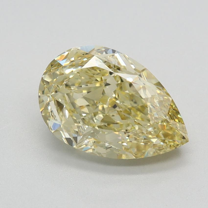 2.36 Ct. Fancy Yellow Pear Lab Grown Diamond