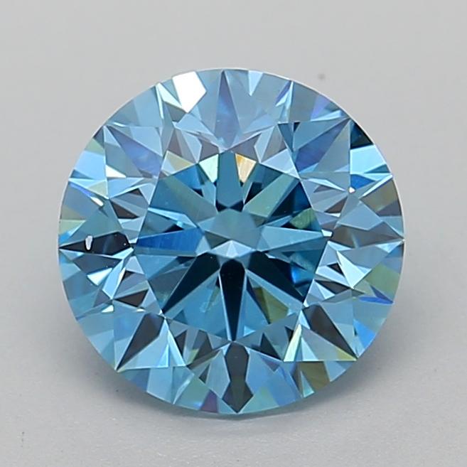 2.68 Ct. Fancy Vivid Blue Round Lab Grown Diamond