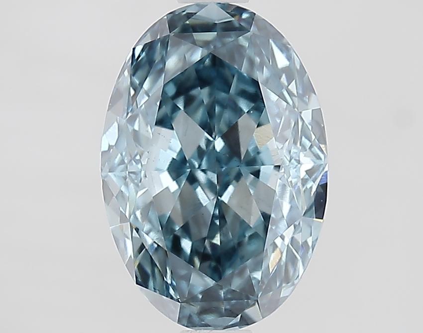 1.99 Ct. Fancy Vivid Blue Oval Lab Grown Diamond