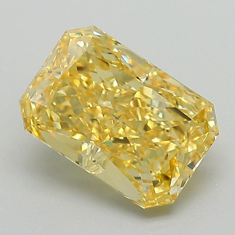 2.03 Ct. Fancy Vivid Yellow Radiant Lab Grown Diamond