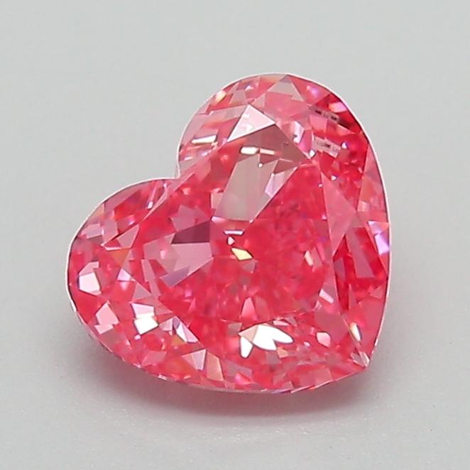 1.16 Ct. Fancy Vivid Pink Heart Lab Grown Diamond