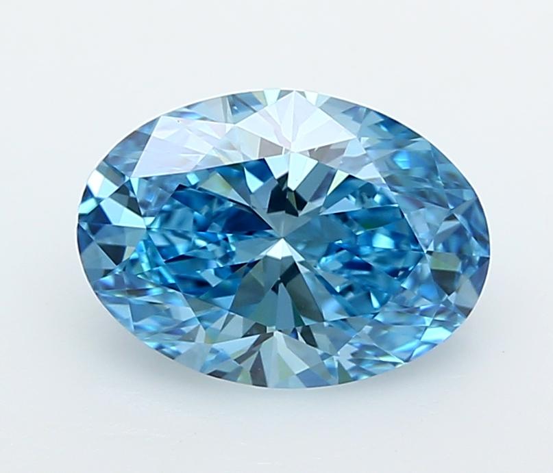 2.33 Ct. Fancy Vivid  Blue Oval Lab Grown Diamond