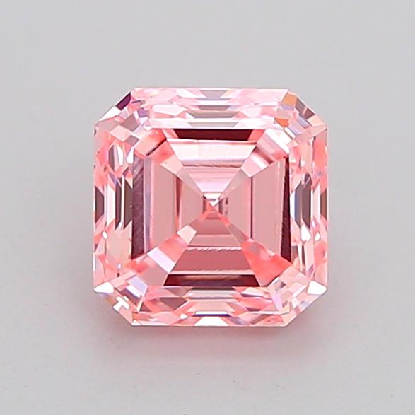 1.03 Ct. Fancy Intense Pink Asscher Lab Grown Diamond