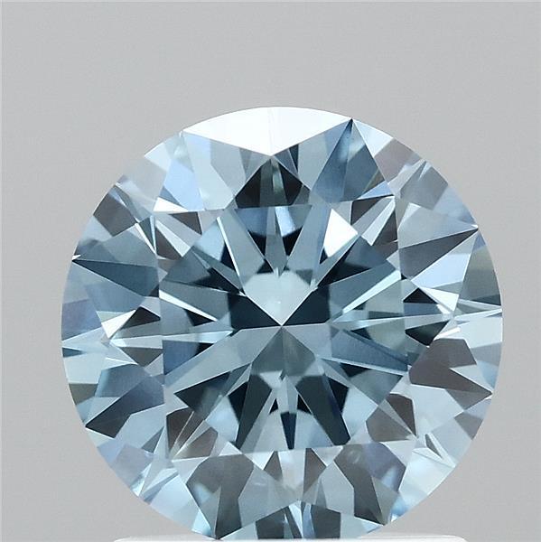 1.50 Ct. Fancy Vivid Blue Round Lab Grown Diamond