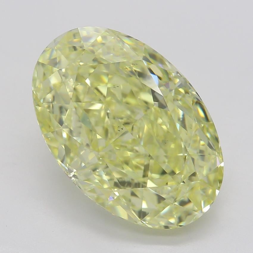 4.12 Ct. Fancy Intense Yellow Oval Diamond