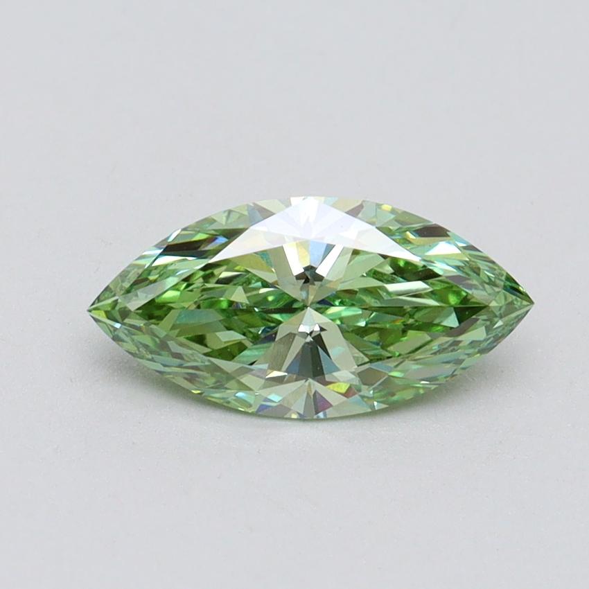 1.01 Ct. Fancy Vivid Green Marquise Lab Grown Diamond