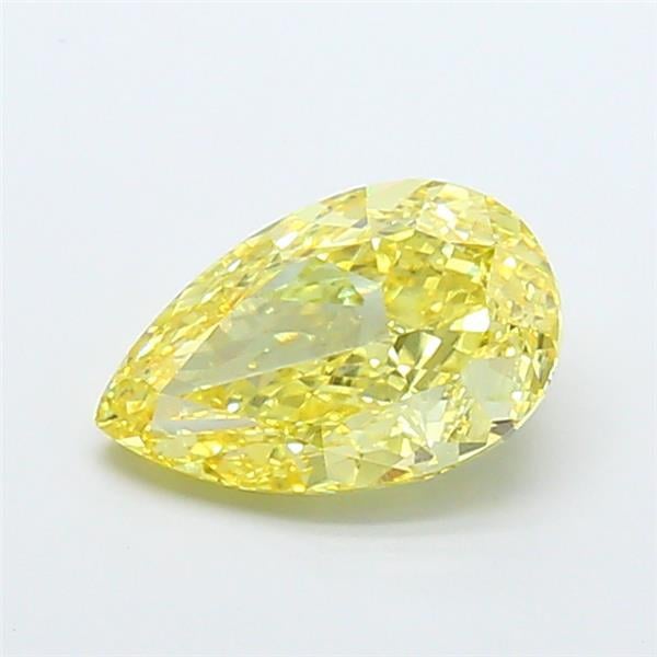 4.02 Ct. Fancy Intense  Yellow Pear Lab Grown Diamond
