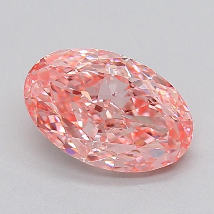 2.09 Ct. Fancy Vivid  Pink Oval Lab Grown Diamond