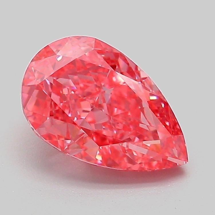 1.57 Ct. Fancy Vivid Pink Pear Lab Grown Diamond