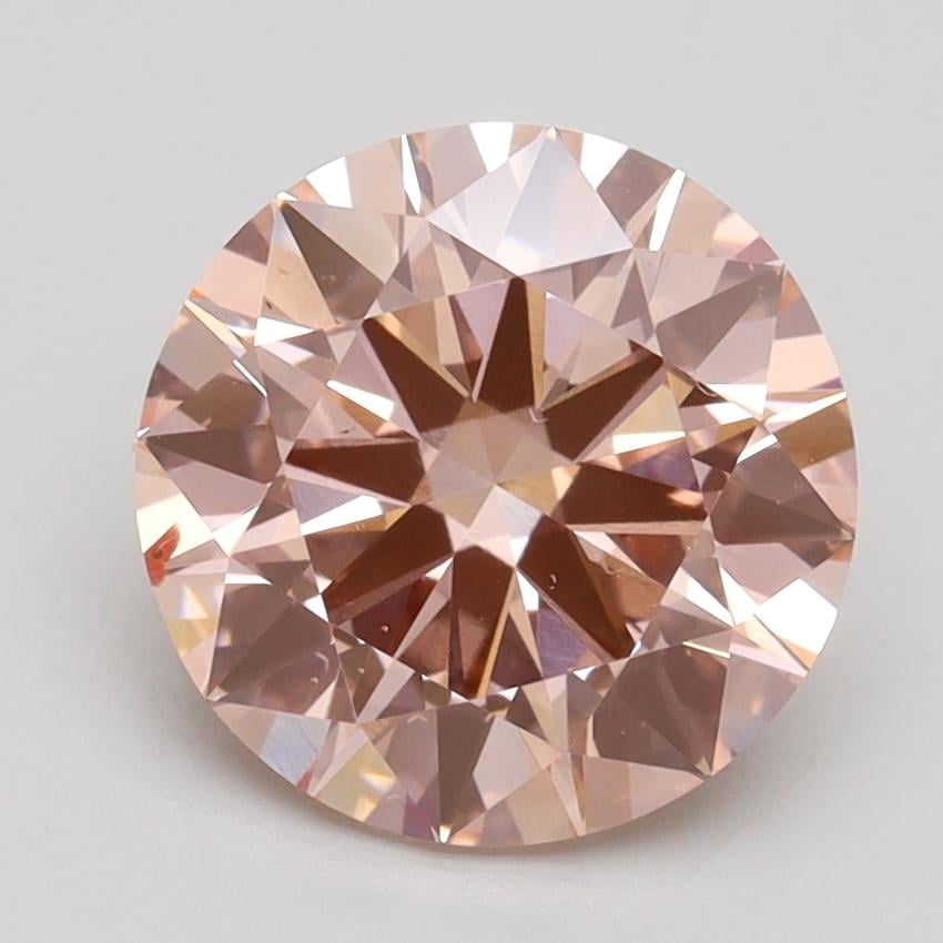 2.63 Ct. Fancy Intense Pink Round Lab Grown Diamond