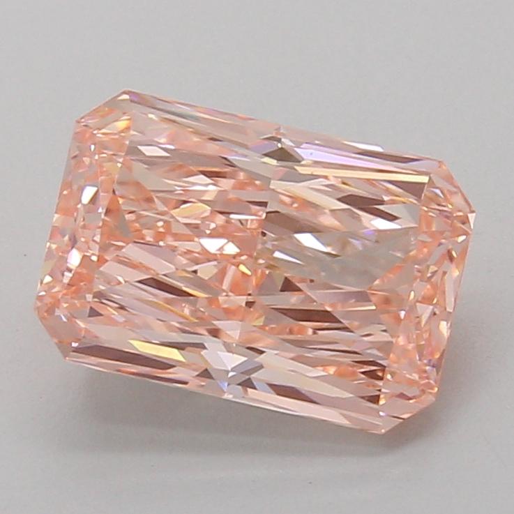 3.09 Ct. Fancy Vivid Pink Radiant Lab Grown Diamond