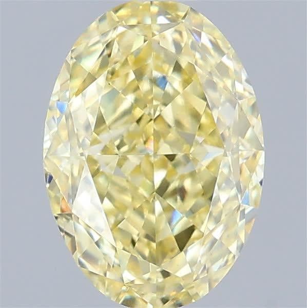 1.60 Ct. Fancy Intense  Yellow Oval Lab Grown Diamond