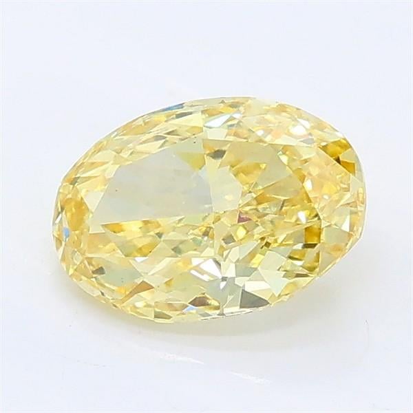 1.03 Ct. Fancy Intense Yellow Oval Lab Grown Diamond