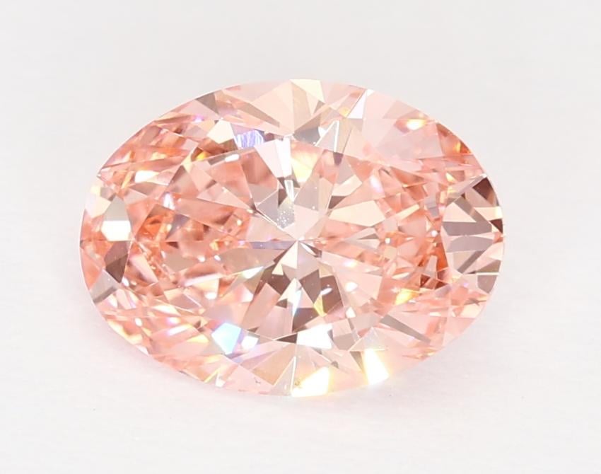 1.0 Ct. Fancy Vivid Pink Oval Lab Grown Diamond