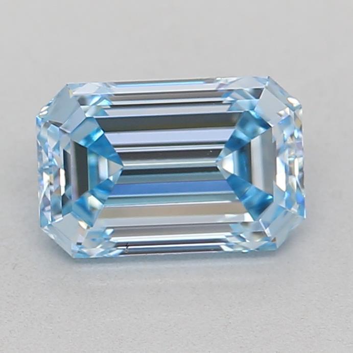 0.71 Ct. Fancy Intense Blue Emerald Lab Grown Diamond