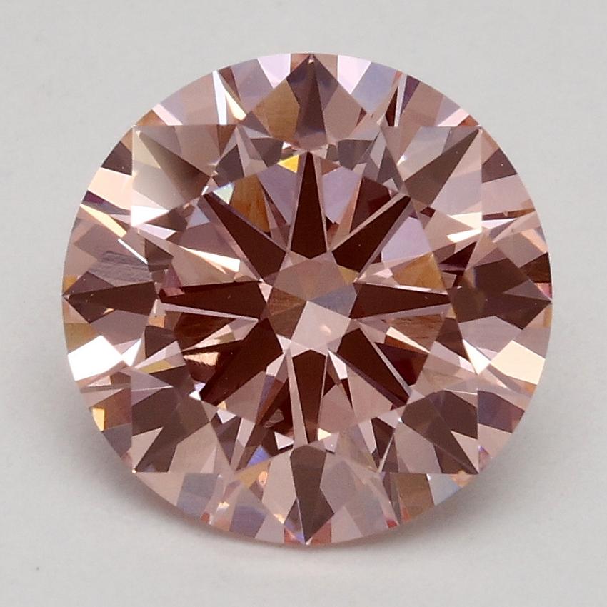 2.16 Ct. Fancy Intense Pink Round Lab Grown Diamond