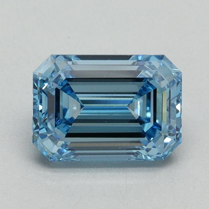 1.07 Ct. Fancy Vivid Blue Emerald Lab Grown Diamond