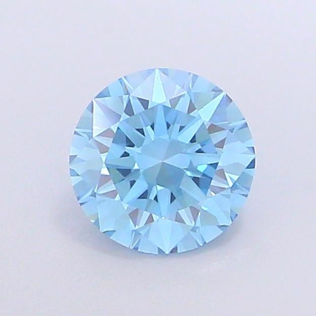 1.10 Ct. Fancy Vivid Blue Round Lab Grown Diamond