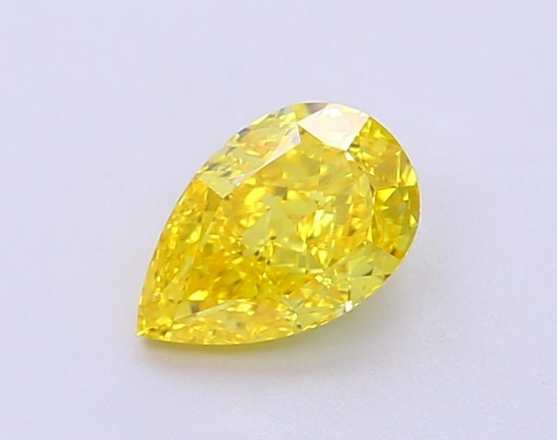 1.49 Ct. Fancy Vivid Yellow Cushion Lab Grown Diamond