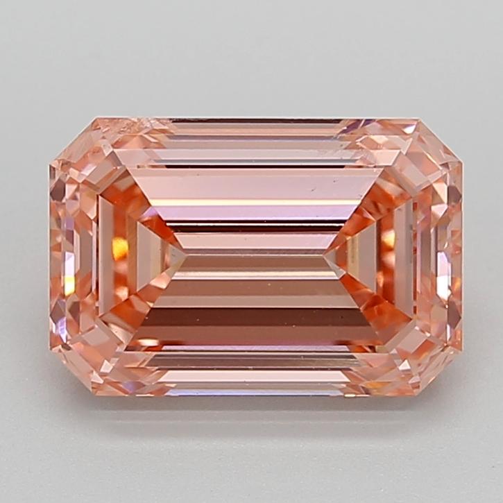 4.06 Ct. Fancy Vivid  Pink Emerald Lab Grown Diamond