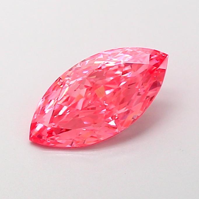 1.26 Ct. Fancy Vivid Pink Marquise Lab Grown Diamond