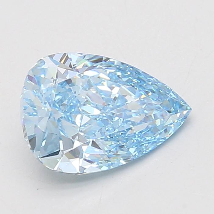 2.06 Ct. Fancy Vivid Blue Pear Lab Grown Diamond