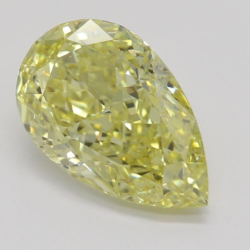 2.01 Ct. Fancy Intense Yellow Pear Diamond