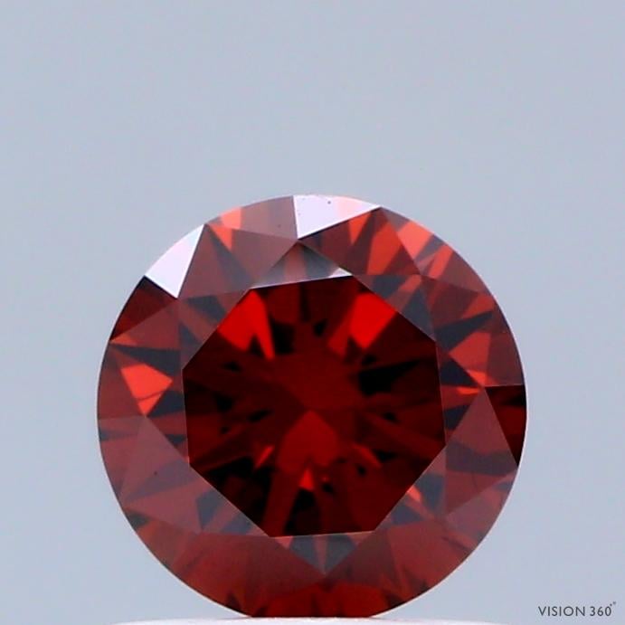 0.65 Ct. Fancy Deep Orange Round Lab Grown Diamond