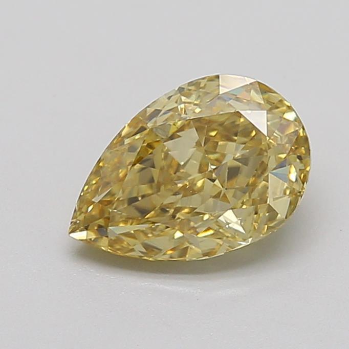 1.59 Ct. Fancy Intense  Yellow Pear Lab Grown Diamond