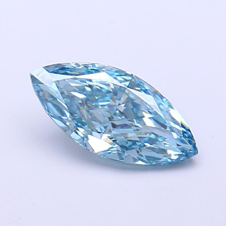 1.09 Ct. Fancy Vivid  Blue Marquise Lab Grown Diamond
