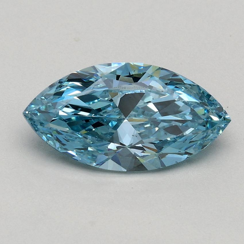 1.00 Ct. Fancy Vivid Blue Marquise Lab Grown Diamond