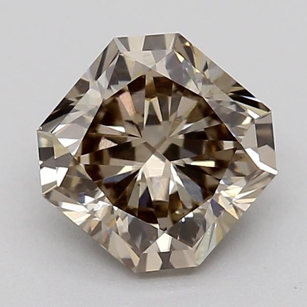 0.78 Ct. Light Brownish Brown Radiant Lab Grown Diamond