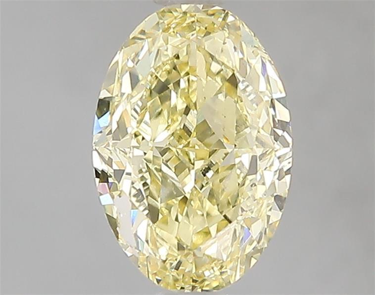 2.00 Ct. Fancy Intense Yellow Oval Lab Grown Diamond