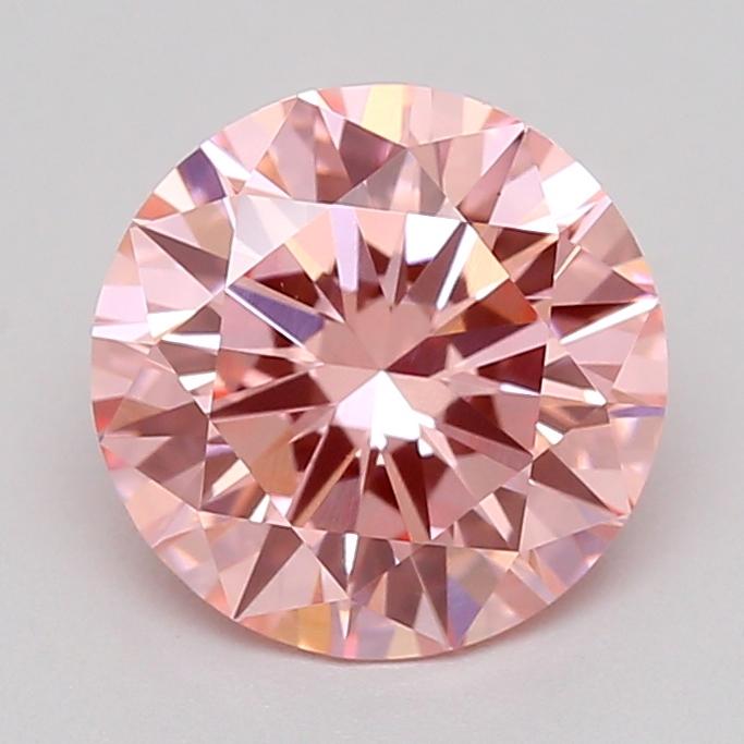 1.00 Ct. Fancy Vivid  Pink Round Lab Grown Diamond