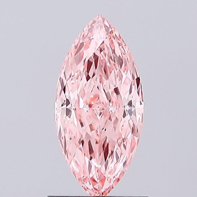 1.06 Ct. Fancy Vivid Pink Marquise Lab Grown Diamond