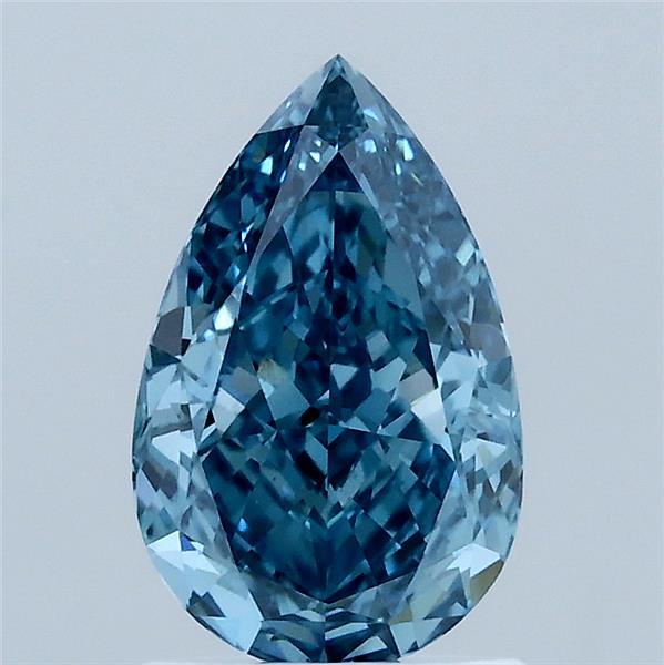 1.50 Ct. Fancy Vivid Blue Pear Lab Grown Diamond