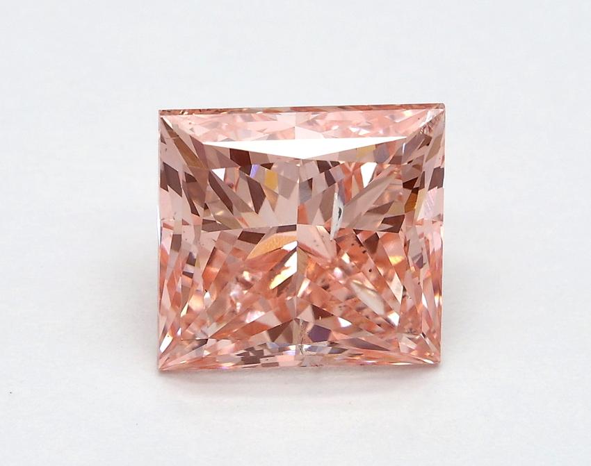 2.51 Ct. Fancy Vivid Pink Princess Lab Grown Diamond