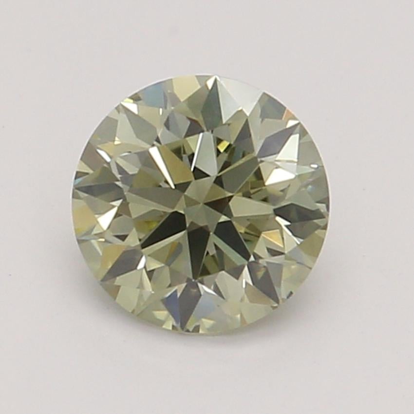 0.33 Ct. Fancy Gray-Greenish Yellow Round Diamond
