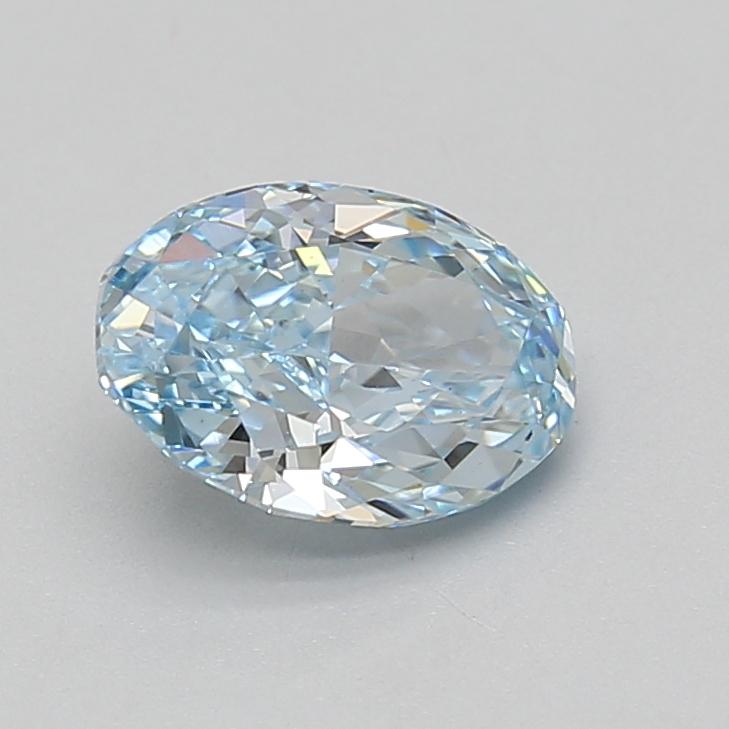 1.53 Ct. Fancy Vivid Blue Oval Lab Grown Diamond