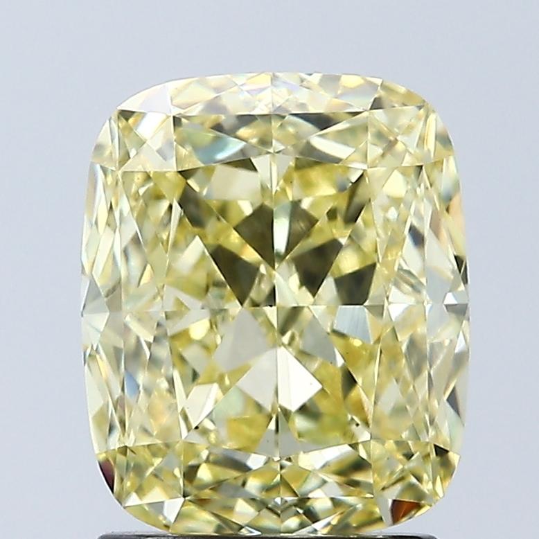 2.06 Ct. Fancy Intense Yellow Cushion Lab Grown Diamond