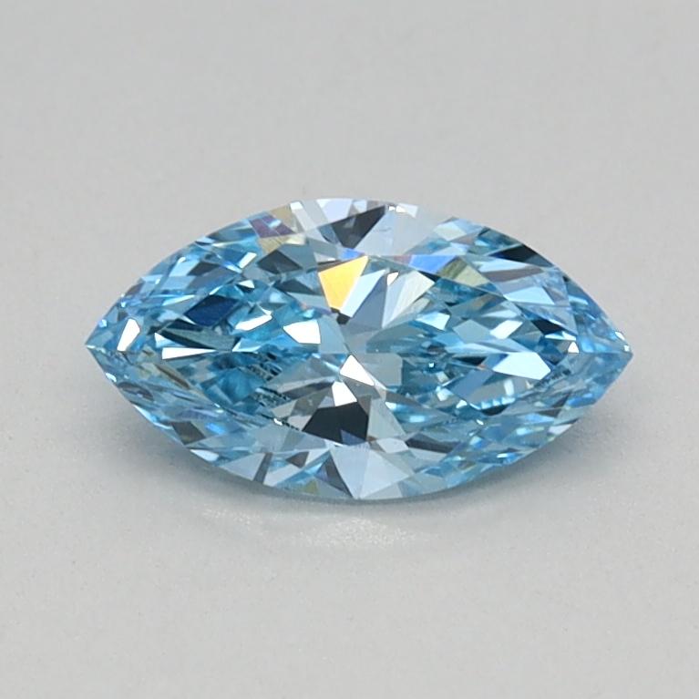 0.40 Ct. Fancy Intense Blue Marquise Lab Grown Diamond