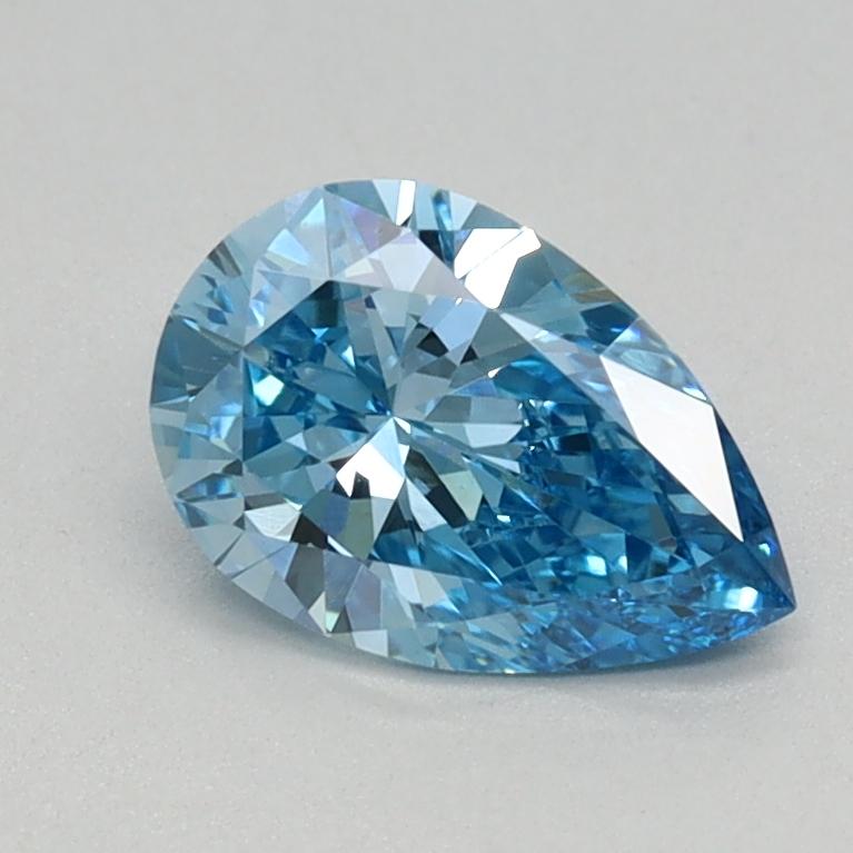 0.59 Ct. Fancy Vivid Blue Pear Lab Grown Diamond