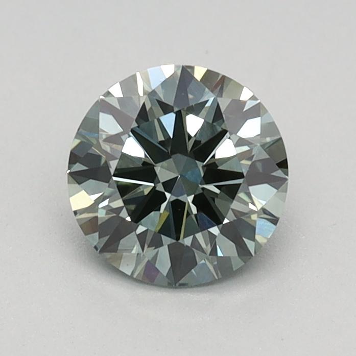 0.61 Ct. Fancy Intense Green Round Lab Grown Diamond