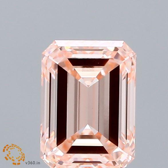 1.33 Ct. Fancy Intense Pink Emerald Lab Grown Diamond