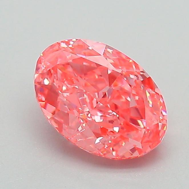 1.07 Ct. Fancy Vivid Pink Oval Lab Grown Diamond
